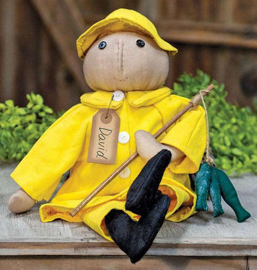 David Fisherman Doll Primitive plush doll - The Fox Decor